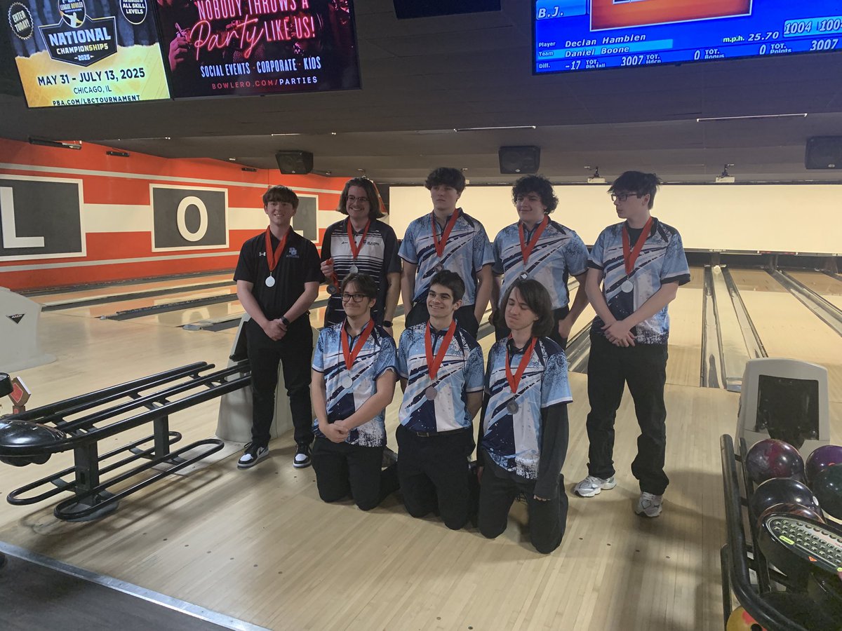 Congratulations to the DB Boys. Runners up today at the BCIAA Team Bowling Championships. #DBBLAZERS