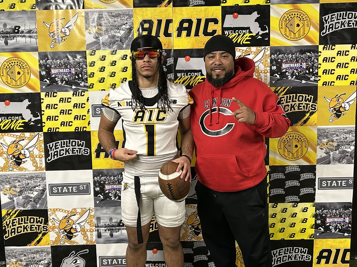 Tyler Cabassa (@tylercabassa1) on Twitter photo After an OV and conversation with <a href="/CoachMikeBlock/">Michael Blochowski</a> im blessed to receive and offer from AIC to continue my athletic career. #AGTG
<a href="/CoachChipka/">Dan Chipka</a> <a href="/TD_Applebee/">John Applebee</a> <a href="/DeWitt_Clinton_/">π© DWC Football π©</a> After an OV and conversation with <a href="/CoachMikeBlock/">Michael Blochowski</a> im blessed to receive and offer from AIC to continue my athletic career. #AGTG
<a href="/CoachChipka/">Dan Chipka</a> <a href="/TD_Applebee/">John Applebee</a> <a href="/DeWitt_Clinton_/">π© DWC Football π©</a>