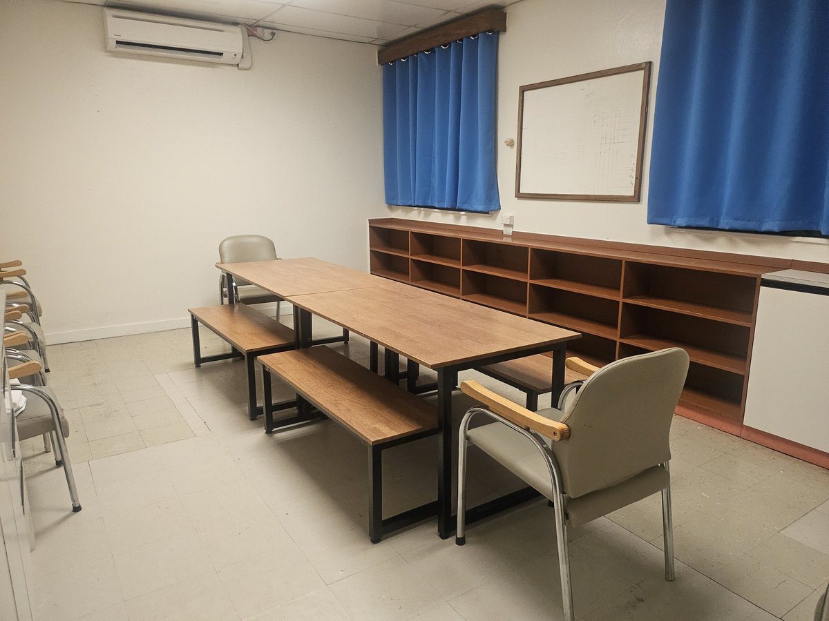 CompainJudy's tweet photo. IWA bought new tables and benches for the CWM ANC Clinic's staff and training rooms!

Didn't cost much or take much. 

Just people who give a damn. 

Don't buy anyone's excuses @slrabuka  our hospital and facilities should NOT be the way they are.  Its not hard to fix! https://t.co/o6fOhN6fbJ