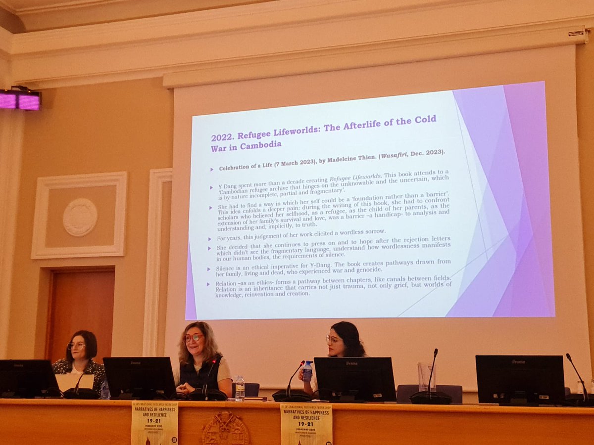 NTranscanadian's tweet photo. And @susillarena finished us off for the day with her paper "Politics of Refusal and Crip Wilfulness in Y-Dang Troeung's Refugee Lifeworlds and Landbridge: [life in fragments]" https://t.co/OTFYZnnolv