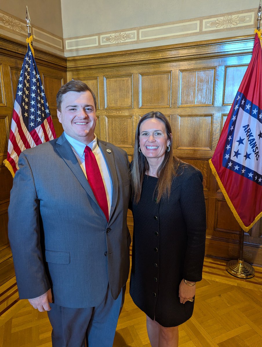 Thanks for the opportunity to deliver some remarks at the press conference for Universal Free Breakfast and the Bell to Bell No Cell Phone bill! Great for Arkansas Schools and my classroom! <a href="/SarahHuckabee/">Sarah Huckabee Sanders</a>