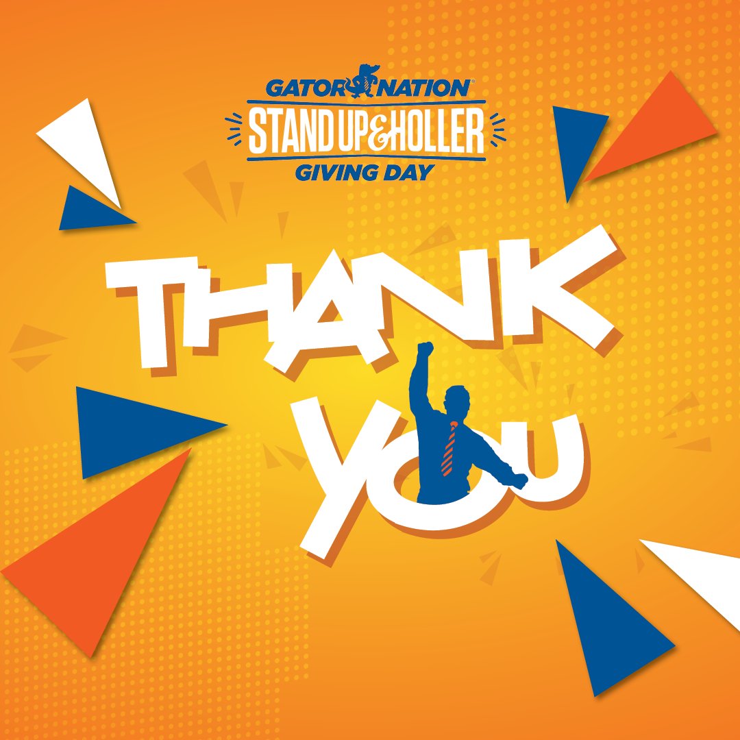essie_uf's tweet image. Thank you #GatorNation for your donations for the seventh annual #GivingDay! No matter the amount you gave we appreciate your donations to the Bob Thieke Professorship Challenge for our goal to unlock the 750K donation!
Continue to donate here: bit.ly/410OMjc