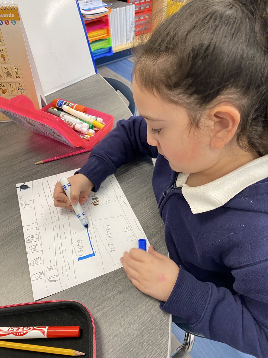 Today we created our own maps to show what we see on our way home from school and how to get from school to home. #RoyBulls #D83Shines