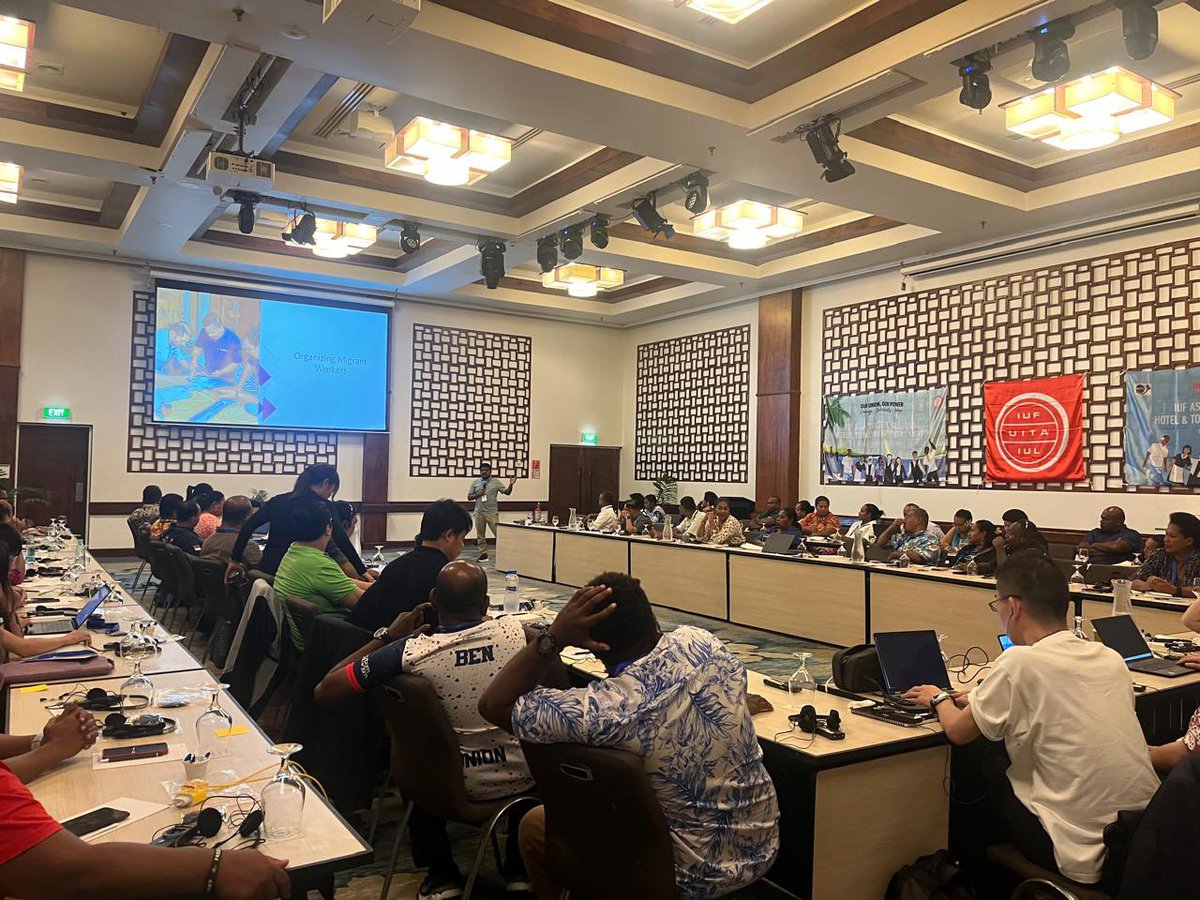 TEAMmaldives's tweet photo. We are pleased to share that our President @YSaleem3 GS @MateyZakir participated in the IUFAP Regional Hotel &amp; Tourism Workers Conference, held in Nadi, Fiji, on Feb 20-21, 2025. A platform to discuss wins &amp; challenges on organizing tourism workers of the region Thank you @iufap https://t.co/yfaL7Xg2wM