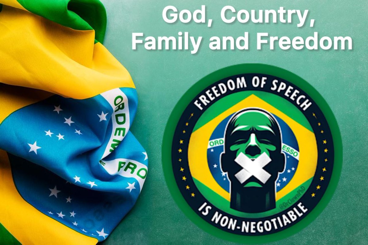 MPaulaFerreira's tweet image. *⃣  Censorship is the anchor of the dictatorship that silences the truth and camouflages lies.

✳️FREEDOM OF SPEECH IS A NONNEGOTIABL 🇧🇷🇺🇸

Thank you very much for fighting by our side. Together we are stronger. 💚💛💚 #sensorchip #freefire #dictatorship #FreedomOfSpeech #Brazil