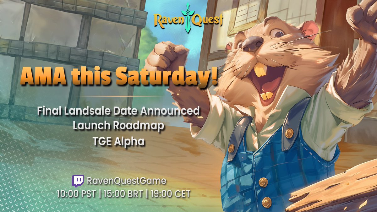 HUGE AMA This Saturday! 

Get ready, Adventurers! This Saturday, February 22nd at 10:00 AM PST, join us live on Twitch for an action-packed AMA! 

📅 When: Saturday, February 22, 2025 at 10:00 PST | 15:00 BRT | 19:00 CET
📍 Where: Twitch (link in thread)

We’ve got major updates