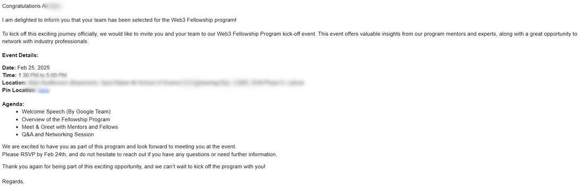 🚨Partnership Announcement! 🚨

We are proud to announce we have been select for Fellowship Program by <a href="/Vanarchain/">Vanar</a> ! 

We would like to thank the team <a href="/Vanarchain/">Vanar</a> for this opportunity! We are excited to meet the Vanar &amp; <a href="/Google/">Google</a> Team which will be present for the event on the