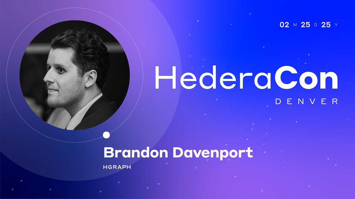 Who’s ready for HederaCon 2025? 🫡

Our CEO <a href="/tyler_hgraph/">Tyler</a> and Dir of Comms <a href="/itsbrandond/">itsbrandond</a> will be sharing exciting Hgraph updates and discovering new ways we can support the @Hedera ecosystem!

Catch Brandon on the main stage for Hedera history and wallet security with community