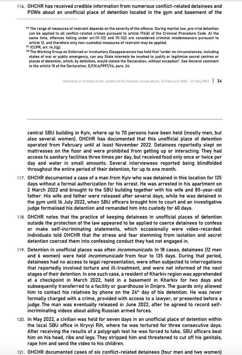 Dubinsky_pro's tweet image. The lawlessness Zelensky is carrying out in Ukraine has reached unimaginable proportions. The U.S. must investigate the death of Lira. You will uncover the secret SBU prison, through which 300 people passed. Here is the UN report that confirms this ukraine.un.org/sites/default/……