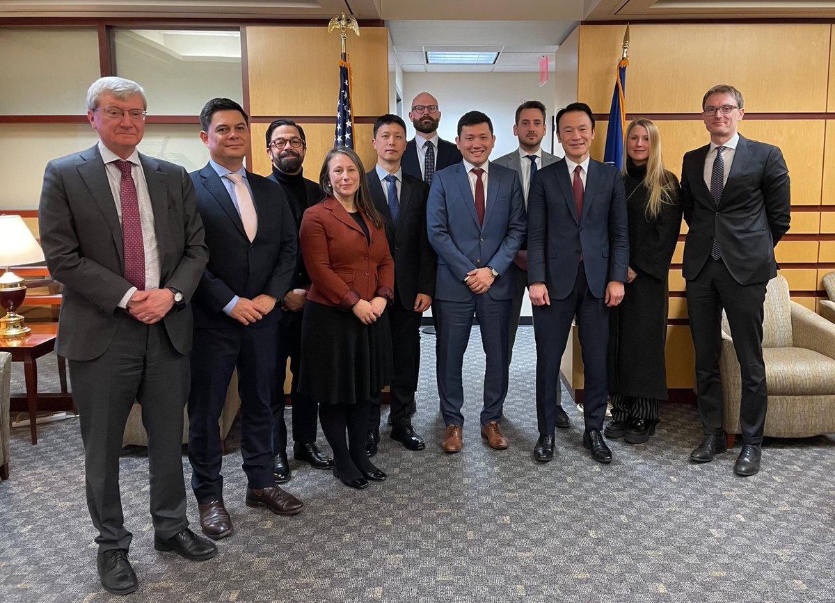Welcomed Multilateral Sanctions Monitoring Team (MSMT) Steering Committee to DC. Made up of 11 partner countries, MSMT is committed to holding North Korea to account through sanctions monitoring, addressing the threat of their unlawful WMD &amp; ballistic missile programs.