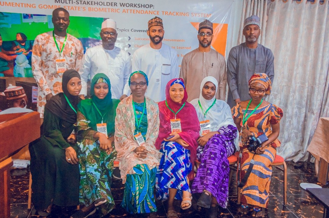 officialHCMng's tweet photo. Great 2-day workshop with Gombe State stakeholders documenting the success of their biometric system.  So inspiring to see the impact of our time and attendance tracking solution (TimeRite) on workforce management! #GombeStateBiometricSystem #HRTech #PublicSector #HCM #TimeRite https://t.co/ddlgB7gw7P