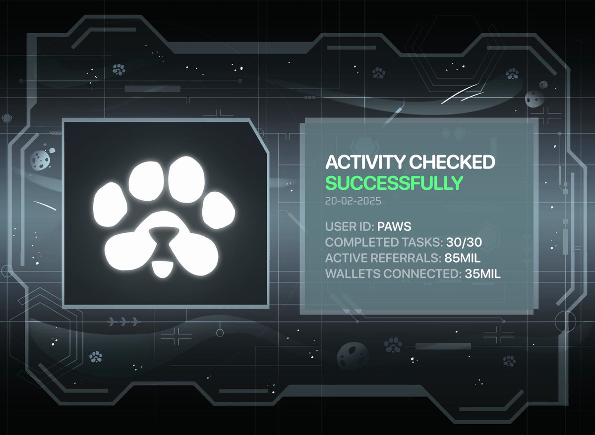 GREATHESTUDIOS's tweet image. Breaking:
PAWS VERIFICATION IS OVER 🐾

The last mandatory check is now complete. 

Allocation checker to be available tomorrow on PAWS Web!

#PAWS #PawsCommunity