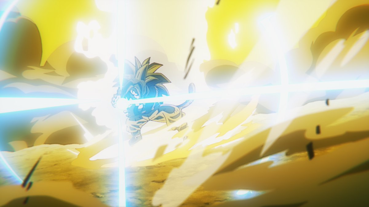 ToeiAnimation's tweet photo. Repost if you love Goku's new awakened power! (via ep. 18 of Dragon Ball DAIMA) #DragonBall #DAIMA https://t.co/bSB7Timril