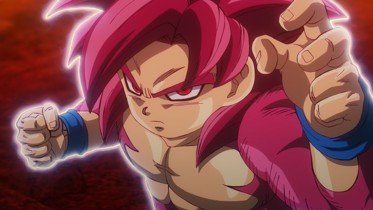 ToeiAnimation's tweet photo. Repost if you love Goku's new awakened power! (via ep. 18 of Dragon Ball DAIMA) #DragonBall #DAIMA https://t.co/bSB7Timril