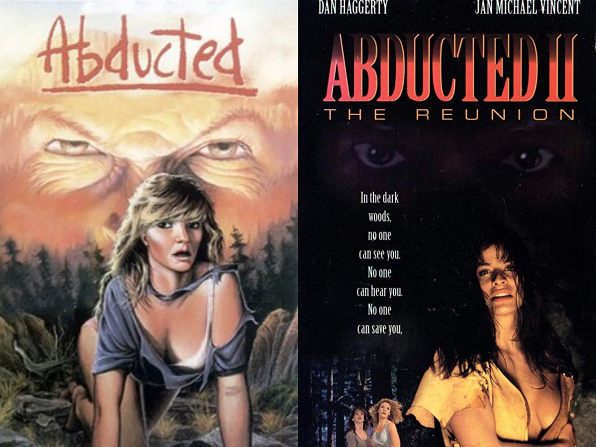 JackedUpReview's tweet photo. Tuesday, Feb. 25, tag along as I explore the ABDUCTED backwoods terror adventure films. Grab your hiking gear &amp; let’s row upstream!

#podcasting #Goodpods #MovieReview #HorrorFam #abductedfilm #doublefeature #backwoodshorror #debbierochon #joebobbriggs #screamqueen #danhaggerty https://t.co/zwMwTtGzLq