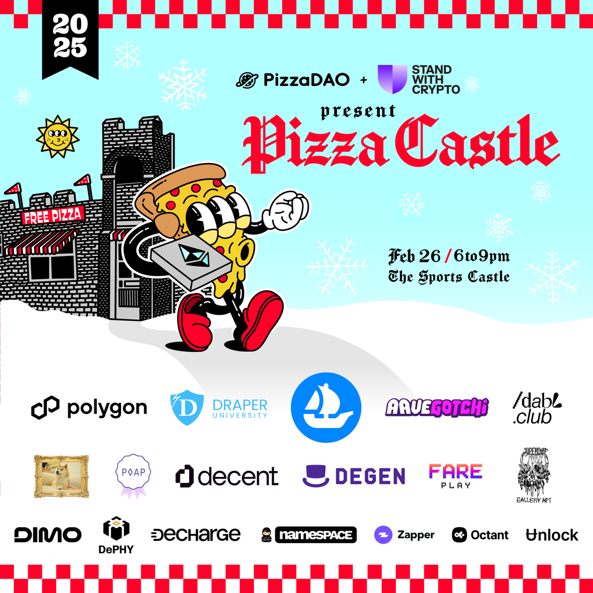 🍕🏰🥳
Hey <a href="/EthereumDenver/">ETHDenver 🏔🦬🦄</a>, see you at the Sports Castle?

RSVP below 👇