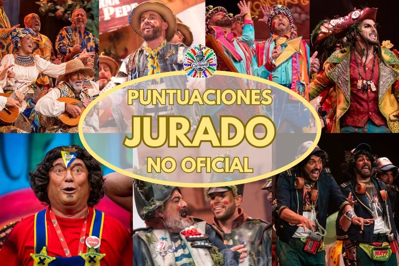 🖊️ Acaba el #COAC2025C7, y mientras esperamos el Fallo del Jurado, así quedan las PUNTUACIONES de nuestro Jurado NO Oficial, disponible en nuestra web 

⬇️CONSÚLTALAS ⬇️
sites.google.com/view/juradocoa…