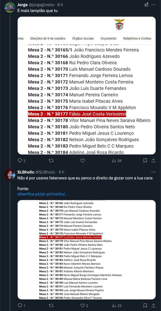Como os dragatos fazem fakenews sobre o Benfica no X e "manual" de como desmascará-las em minutos (só cai quem quer):

Já agora deixo a fonte:
slbenfica.pt/pt-pt/institui…