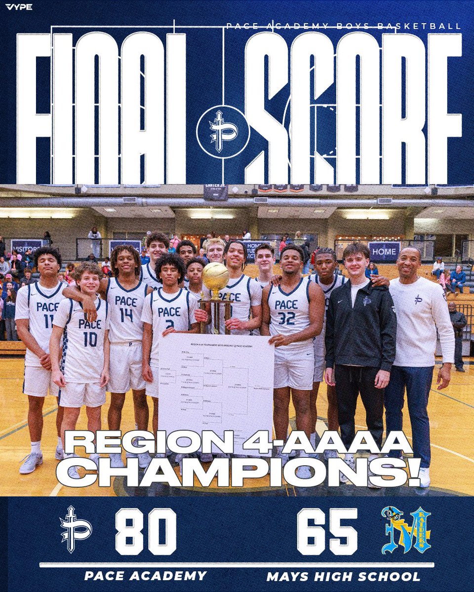 Pace Athletics (@paceknights) on Twitter photo 🏀 We wanted to congratulate the boys on being Region 4-AAAA Champions!
#PK4L
—
<a href="/Pace_Hoops/">Pace Academy Men’s Basketball</a> <a href="/KyleSandy355/">Kyle Sandy</a> <a href="/PrepHoopsGA/">Prep Hoops Georgia</a> <a href="/scoreatlanta/">SCORE Atlanta</a> <a href="/OntheRadarHoops/">Shun Williams</a> <a href="/OfficialGHSA/">GHSA</a> <a href="/HoopSeenGA/">HoopSeen Georgia</a> <a href="/AJCsports/">AJC Sports</a> <a href="/680TheFan/">680 The Fan</a> <a href="/BTLHOOPS/">BTLHOOPS</a> <a href="/BTS_Report/">Baseline To Sideline(Ωψφ)</a> <a href="/RYZEHoops/">RYZE Hoops</a> <a href="/Relentless_Hoop/">Relentless Hoops</a> <a href="/MaxPreps/">MaxPreps</a> 🏀 We wanted to congratulate the boys on being Region 4-AAAA Champions!
#PK4L
—
<a href="/Pace_Hoops/">Pace Academy Men’s Basketball</a> <a href="/KyleSandy355/">Kyle Sandy</a> <a href="/PrepHoopsGA/">Prep Hoops Georgia</a> <a href="/scoreatlanta/">SCORE Atlanta</a> <a href="/OntheRadarHoops/">Shun Williams</a> <a href="/OfficialGHSA/">GHSA</a> <a href="/HoopSeenGA/">HoopSeen Georgia</a> <a href="/AJCsports/">AJC Sports</a> <a href="/680TheFan/">680 The Fan</a> <a href="/BTLHOOPS/">BTLHOOPS</a> <a href="/BTS_Report/">Baseline To Sideline(Ωψφ)</a> <a href="/RYZEHoops/">RYZE Hoops</a> <a href="/Relentless_Hoop/">Relentless Hoops</a> <a href="/MaxPreps/">MaxPreps</a>