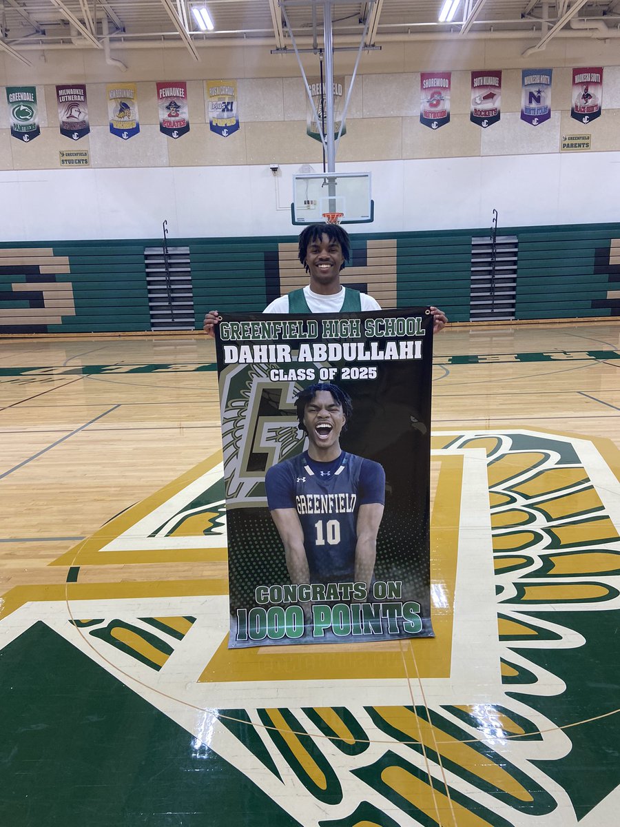 Greenfield Boys Basketball (@hustlinhawksbb) on Twitter photo Big congrats to senior captain <a href="/Abdullahi_Dah4/">Dahir Abdullahi</a> on scoring his 1000th point last night. A fantastic career accomplishment for a leader, winner, and all-time Hawk! Keep going, 10! Big congrats to senior captain <a href="/Abdullahi_Dah4/">Dahir Abdullahi</a> on scoring his 1000th point last night. A fantastic career accomplishment for a leader, winner, and all-time Hawk! Keep going, 10!