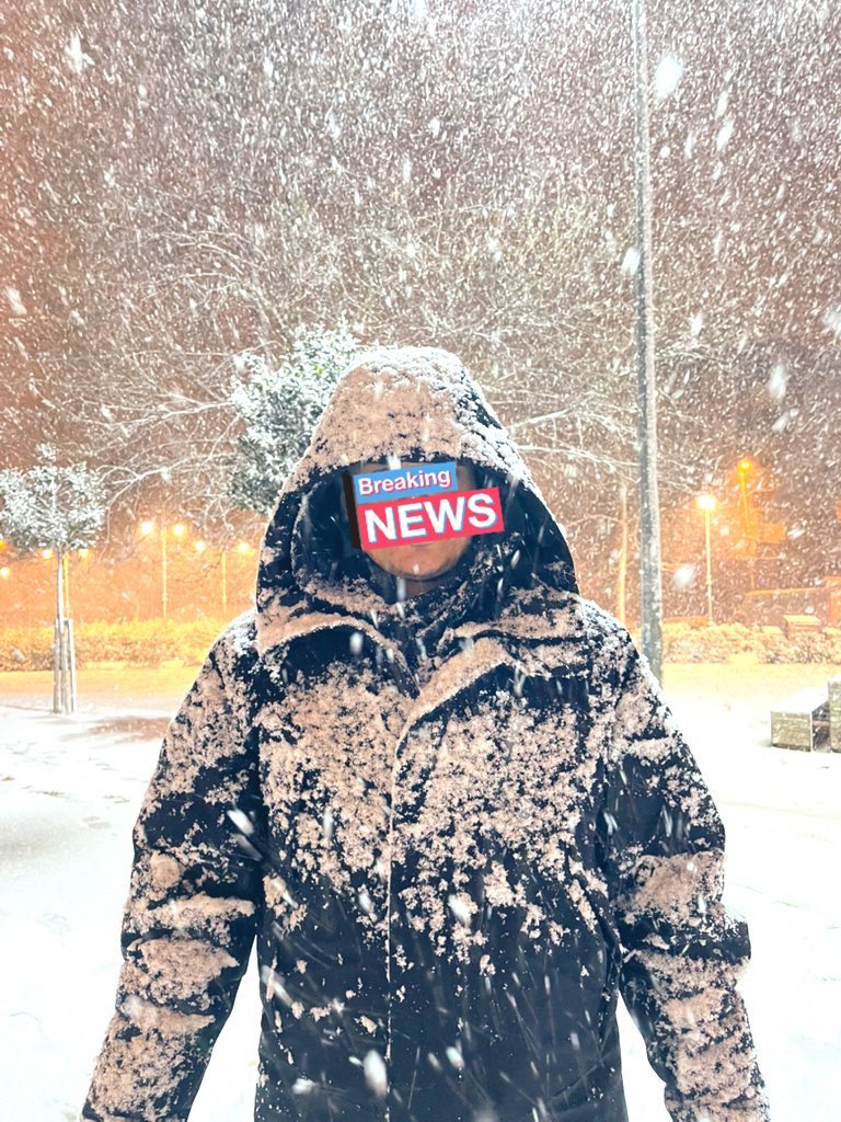 Karın tadını çıkarmak için dışarı çıkıp kardan adam olmak❄️⛄️