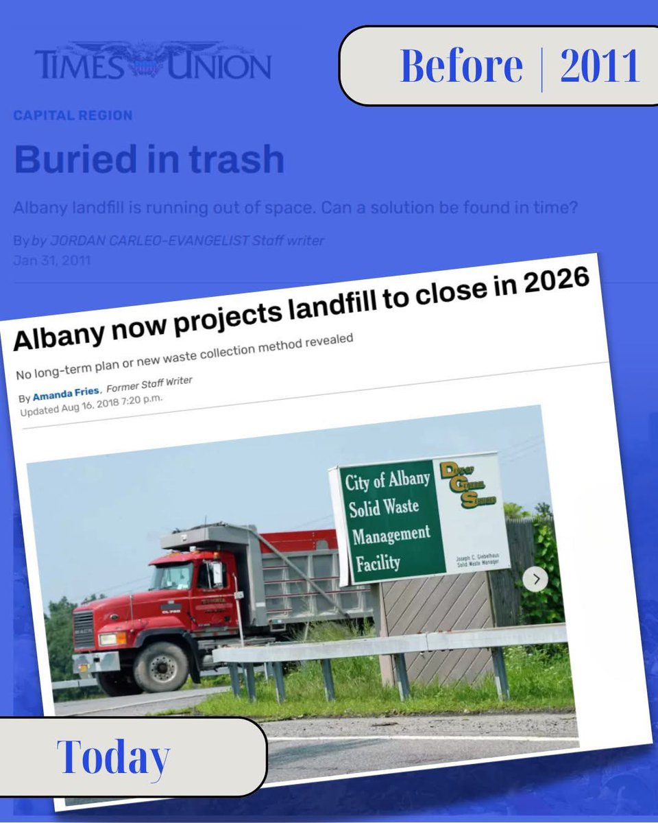 #TBT to when Albany’s budget depended on landfill revenue—without a plan for what would happen when the landfill reached capacity. When I took office in 2014, the landfill was set to close in 2020, we faced a multi-million-dollar structural deficit and an urgent need to rethink