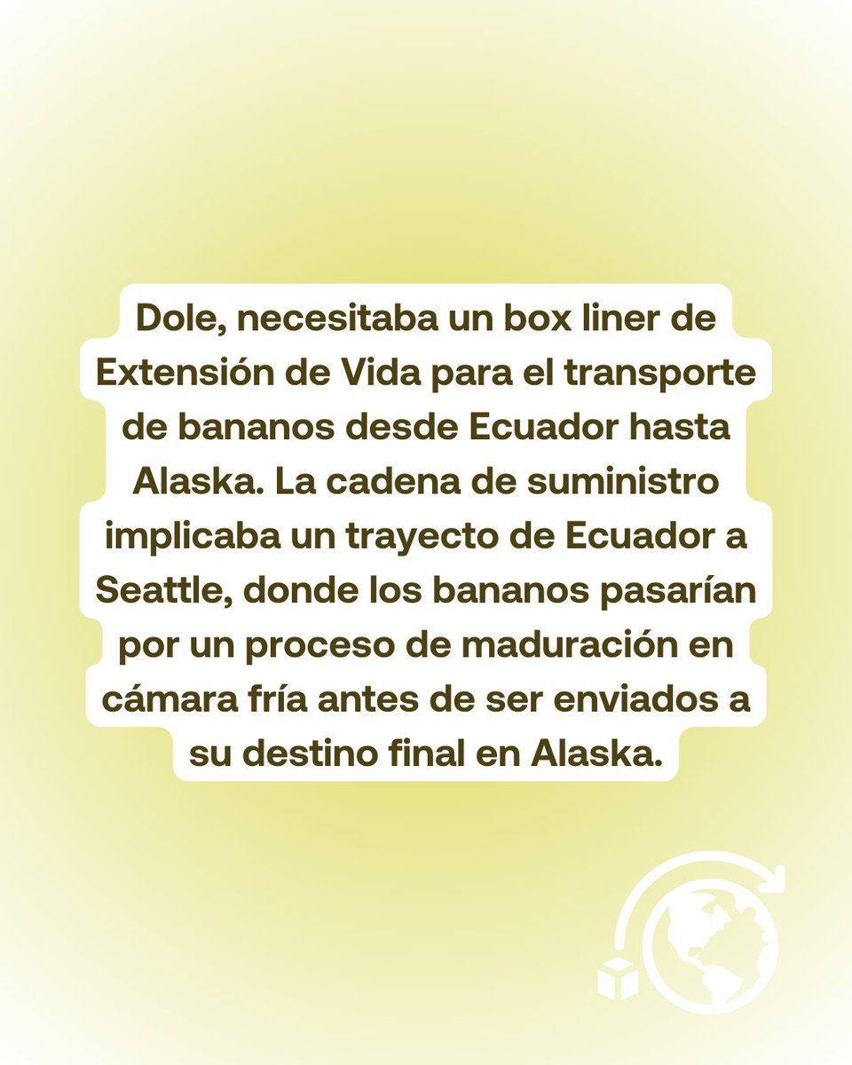 GurpaBio's tweet photo. 🍌✨ ¡Innovamos para la frescura! Desarrollamos un liner de exportación para Dole, optimizando el transporte y maduración de bananas desde Ecuador hasta Alaska. 🚛🌎
Descubre cómo lo logramos en nuestro blog. 🔗✨https://t.co/1KxXBVn9Ws
#Innovación #EmpaqueSustentable #GurpaBio https://t.co/exDzWnU53p
