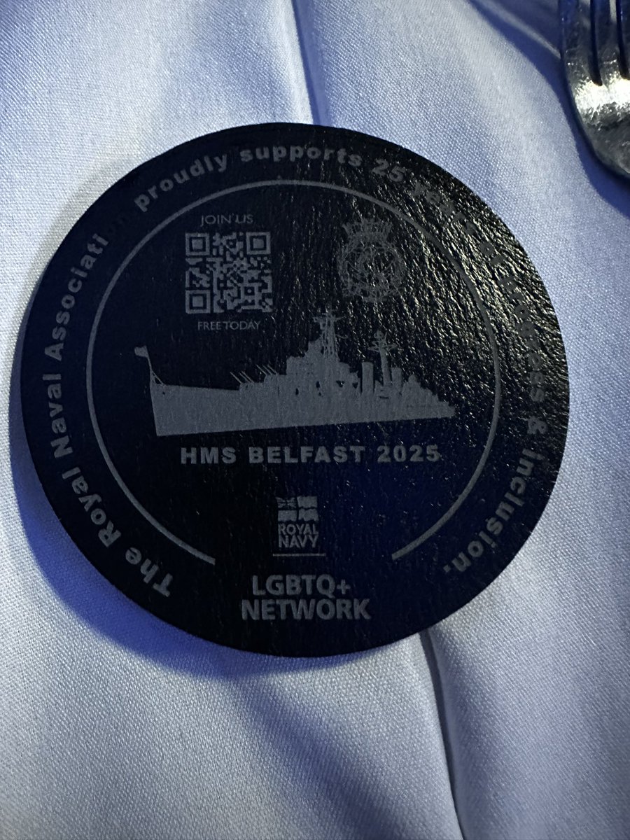 maccads's tweet image. A fantastic night on HMS Belfast celebrating the LGBTQ+ 25th anniversary with the RNA @Royalnavalassociation Proud to be involved