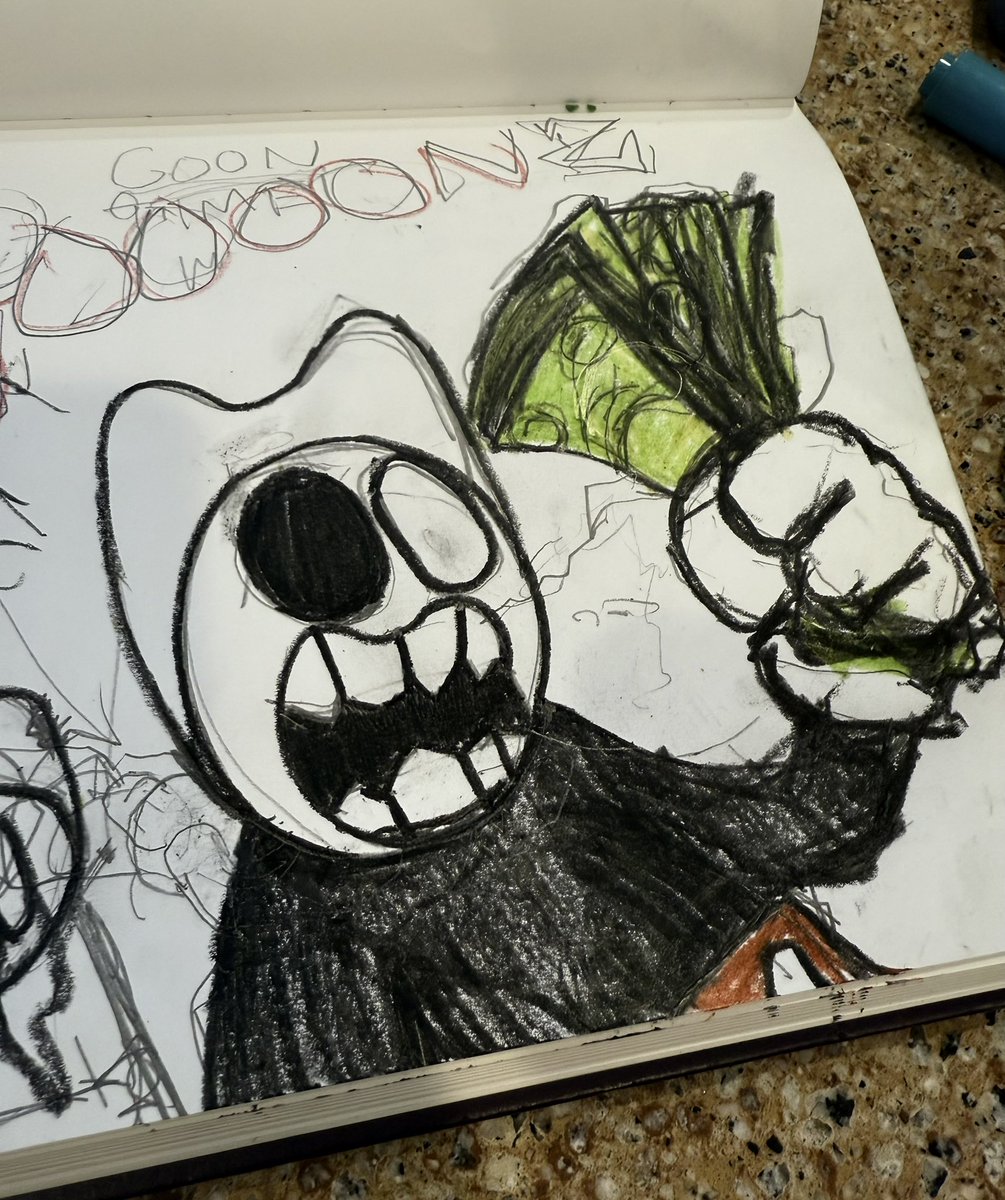 Who’s making Art this Thursday?
<a href="/Goonz_World/">Goonz 👺</a> 

Kids Crayon
5 Minutes 😂