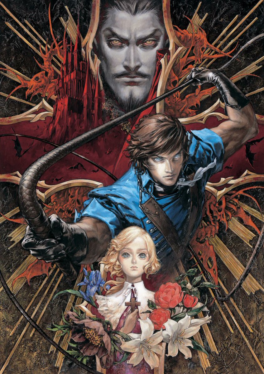 Dreamboum's tweet photo. Ayami Kojima would draw the most striking art and beautiful men for the Castlevania series, go back to drawing yaoi smut OCs and fanart, and then come back even stronger and more skilled. A true industry legend, she married hobby and work https://t.co/TdqPhUtPTa