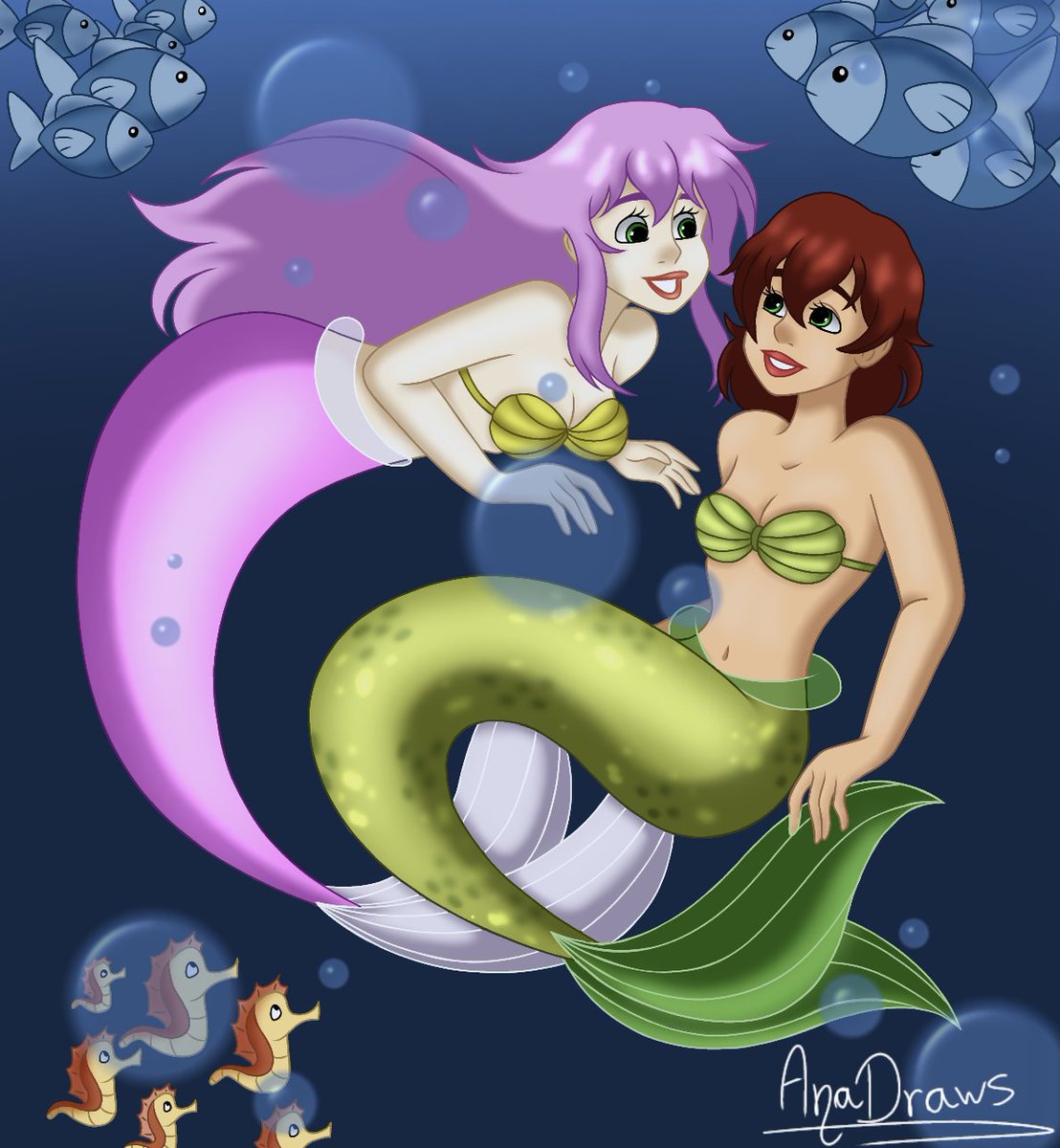 AnaDrawsArt's tweet photo. Another Commission Delivered to Witheredbranches (from DeviantArt) Thank you again for commissioning me! I hope you enjoy your art ^^ #art #drawing #disneyart #disneydrawing #disneyoc #ocs #mermaidocs #commission #commissiondelivered #commissionfinished #commissionart https://t.co/5jeK9bqvp3