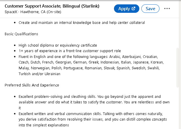 RobotOleg's tweet photo. @elonmusk
@Starlink @SpaceX 
Why is Russian not included in the language requirements, while many other languages are listed? https://t.co/BWjsiUg1ms