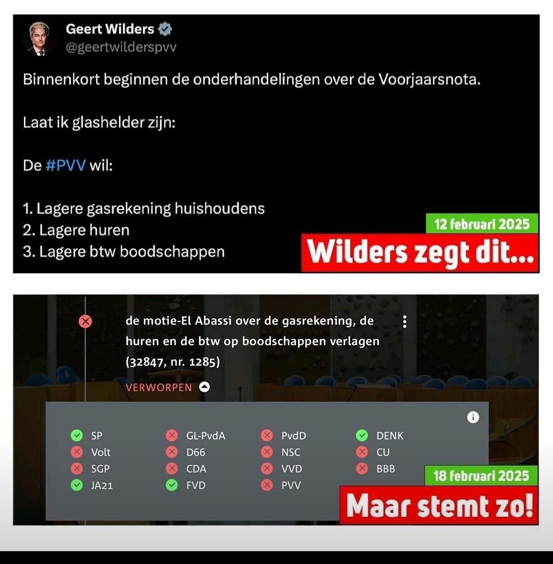 Tot zover de geloofwaardigheid van roeptoetertje!