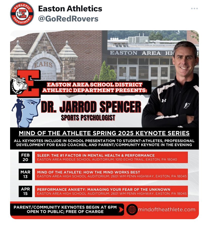 A great way to end the day!!!!! Thank you <a href="/GoRedRovers/">Easton Athletics</a>  and Dr. <a href="/Jarrod_Spencer/">Dr. Jarrod Spencer</a>