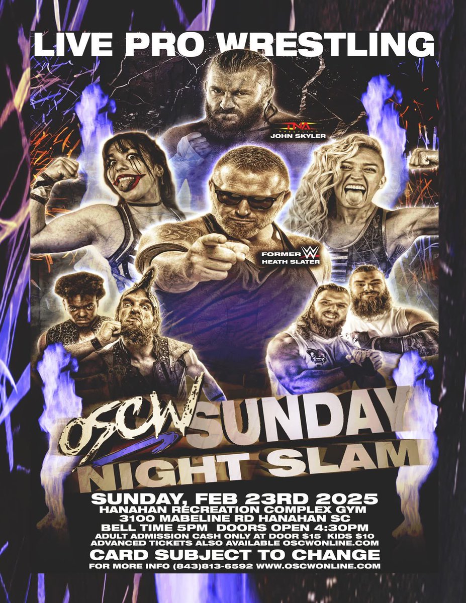 This SUNDAY SUNDAY SUNDAY in Charleston SC!