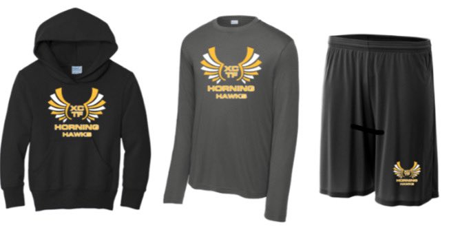 Track &amp; Field Season is quickly approaching! Get geared up for the season with some spirit wear! Check out the link and place your order before March 21st. Go Hawks! stores.inksoft.com/horninghawkstr…