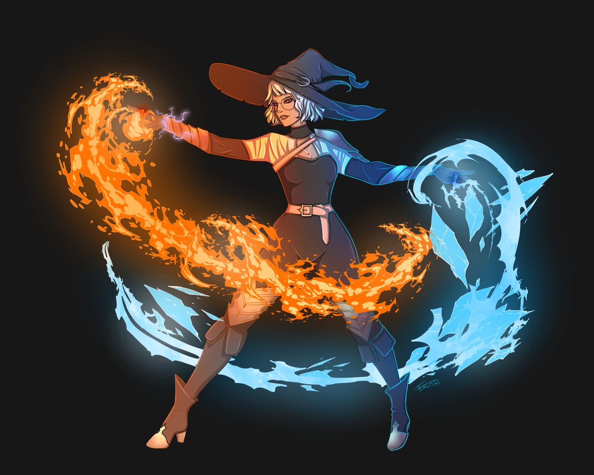masterforteski's tweet photo. Had fun with this commission for a friend 🧡💙 https://t.co/V6W7mbs6ai