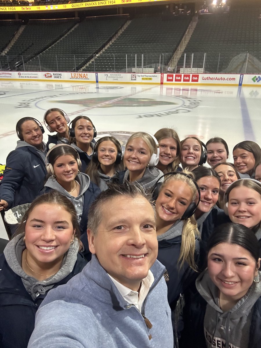 This year we are taking this group to the State Tournament! #Rosemounthighschoolhockey #Rosemountgirlshockey #MSHSL