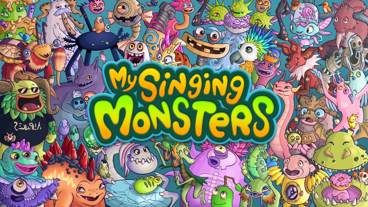 Emb364's tweet image. I drew this for a contest issued by the company Big Blue Bubble for their game My Singing Monsters! I ended up winning and currently it's being used as their official discord server's banner! #mysingingmonsters #MSM #digitaldrawing #Discord #artcontest