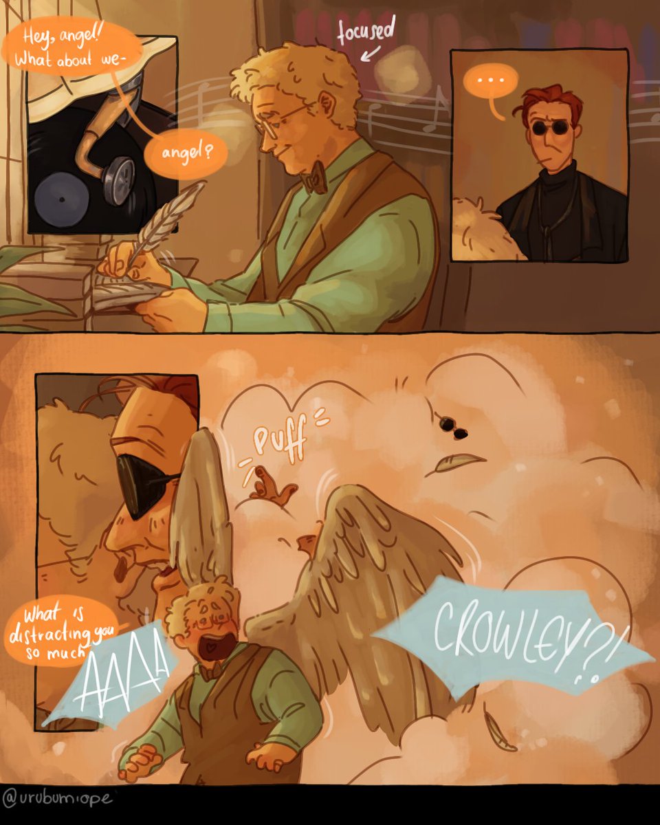 Silly comic idea from reddit
#GoodOmensFanArt #GoodOmens #AziraCrow