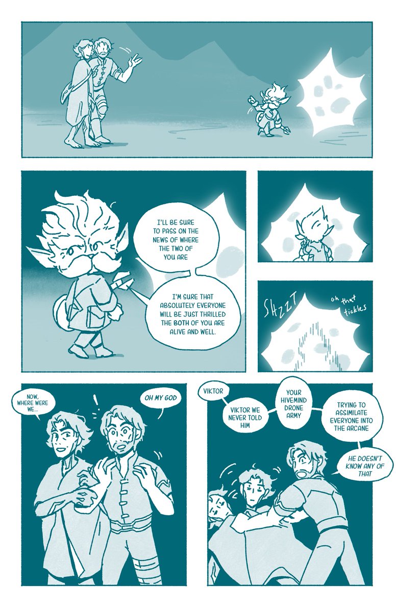 The not so thrilling conclusion to the #jayvik somewhere else au comic 