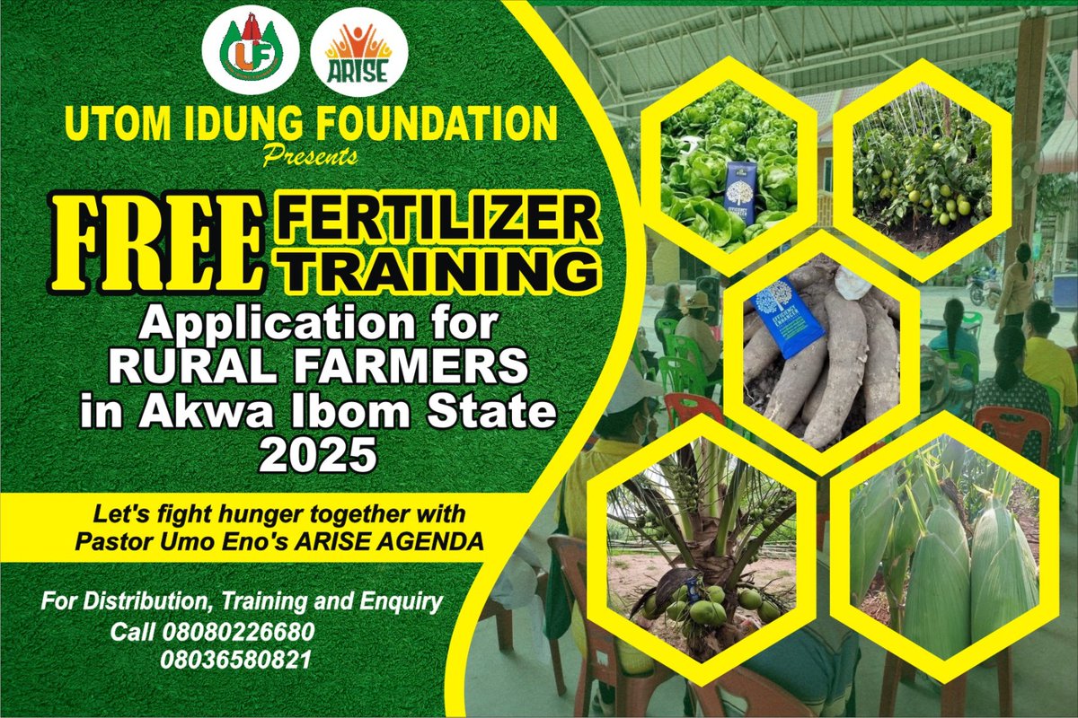 UtomidungFDN's tweet photo. Let's join the fight against hunger , know the right organic fertilizer to use for an increased crop yield. https://t.co/itHn7dZgmw