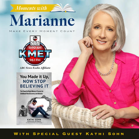 kat_sohn's tweet photo. Moments with Marianne airs in the Southern California area on KMET1490AM & 98.1 FM, an ABC Talk News Radio affiliate! https://t.co/i8tkfnrO8m Are you looking to free yourself from childhood bonds and patterns? Tune in Friday, February 21st at 10:15pm PT, 1:15pm ET for an inspiring discussion with Kathi Sohn on her book You Made it Up, Now Stop Believing It: The Powerful Body Memory Process for Childhood Vow Discovery and Release. #bookclub #readinglist #books #bookish #author #KMET1490AM #radioshow #booklover #mustread #reading #limitingbeliefs #newlife #pobinsider