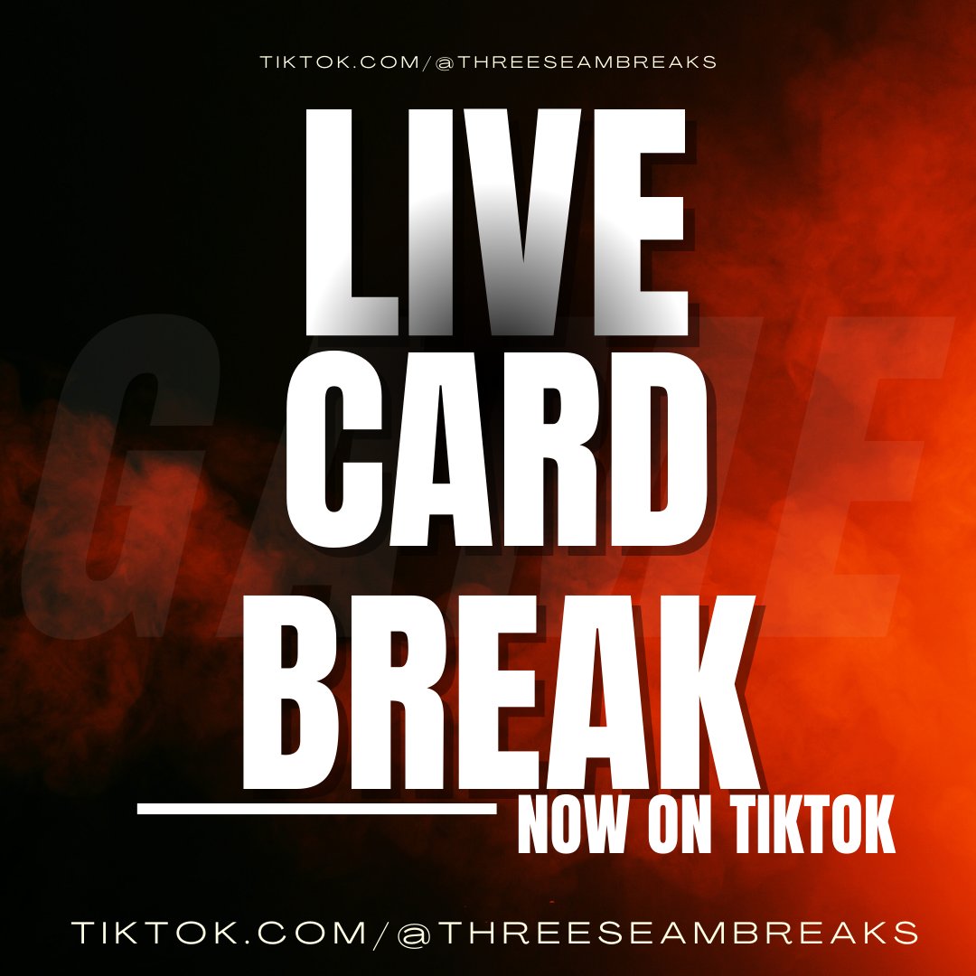We are going live with new breaks! 

PHOTOGENIC HOBBY, MOSAIC MEGA, 2 DONRUSS BLASTER

Get your team here ⬇️ tiktok.com/t/ZP8Yg5BYj/

Live in 10 with new beans!! 
tiktok.com/@threeseambrea…
