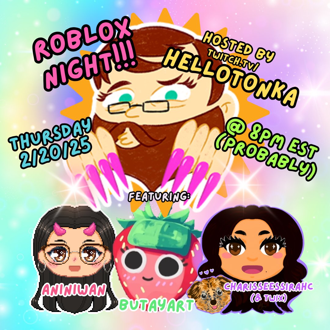 Happening in less than an hour! It's TonkaTuesdayThursday!!! <a href="/aniniwan_/">🫀 𝓇𝓎𝑒 🩸</a> <a href="/butayart/">Judy 🥭 artist & streamer</a> <a href="/Smokey_Amethyst/">charisse🪷essirahc</a>