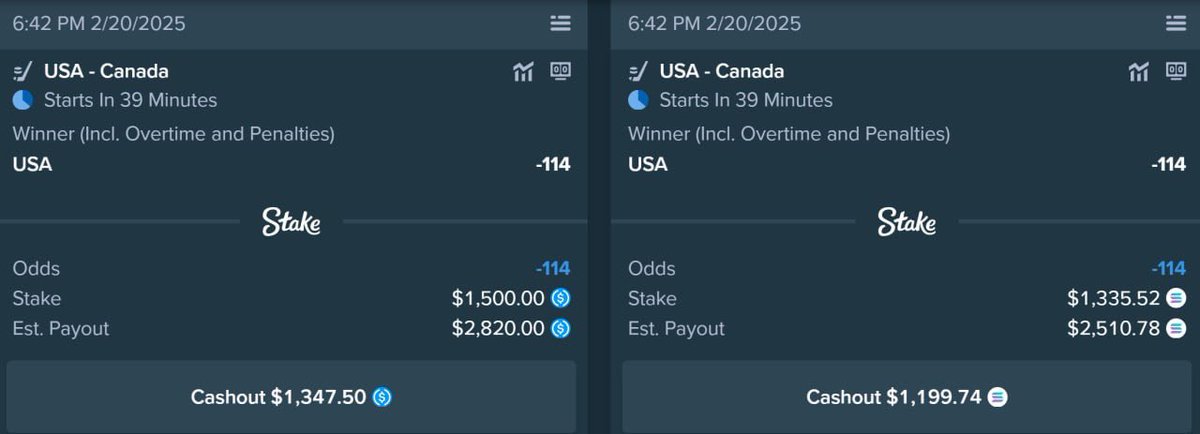 Who’s ready for the big #4Nations Final tonight! Who do y’all have? 🇺🇸 Or 🇨🇦 All that Follow, ❤️ Like , &amp; RT tagging 3 friends and commenting with your picks Flag will be entered into giveaway ill do on Friyay stream! All that also post a @stake slip screenshot, as well as sports