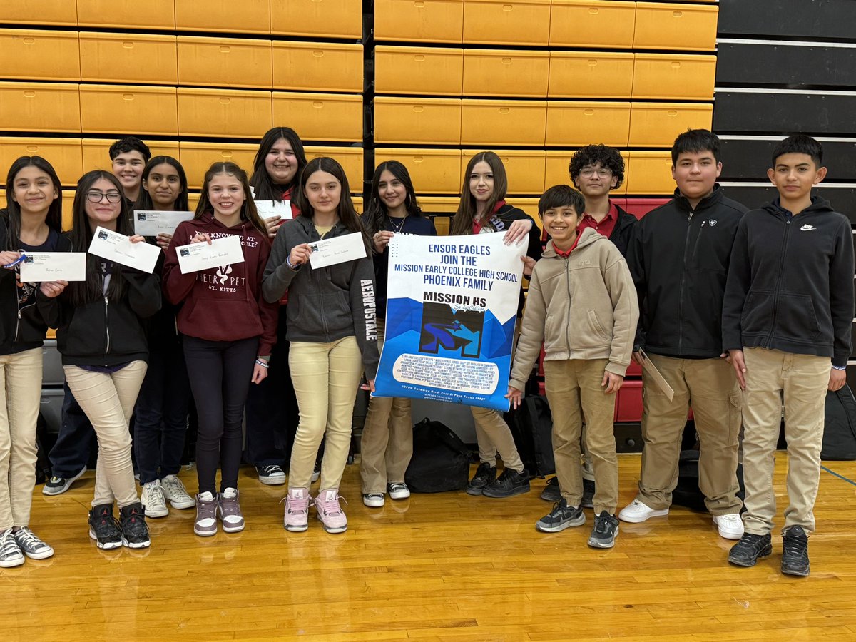 Belinda A Ortega (@bortega_ems) on Twitter photo Our Eagles getting ready for their next chapter in life Mission Early College! Congratulations to this group of 8th graders who were accepted! <a href="/Ensor_MS/">Stephen Fernandez</a> #ALLIN #SISDCounselors Our Eagles getting ready for their next chapter in life Mission Early College! Congratulations to this group of 8th graders who were accepted! <a href="/Ensor_MS/">Stephen Fernandez</a> #ALLIN #SISDCounselors