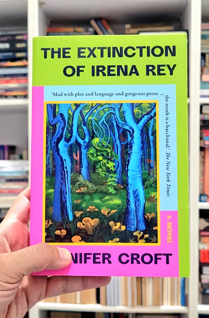 beckyilham's tweet photo. Currently reading The Extinction of Irena Rey @jenniferlcroft! 

I love prose written by poets and now I can say I adore original works written by translators! It is not just the way she "manipulates" the language but also the plot and the gist of the story. Mind-bending. https://t.co/UBu9djANtU
