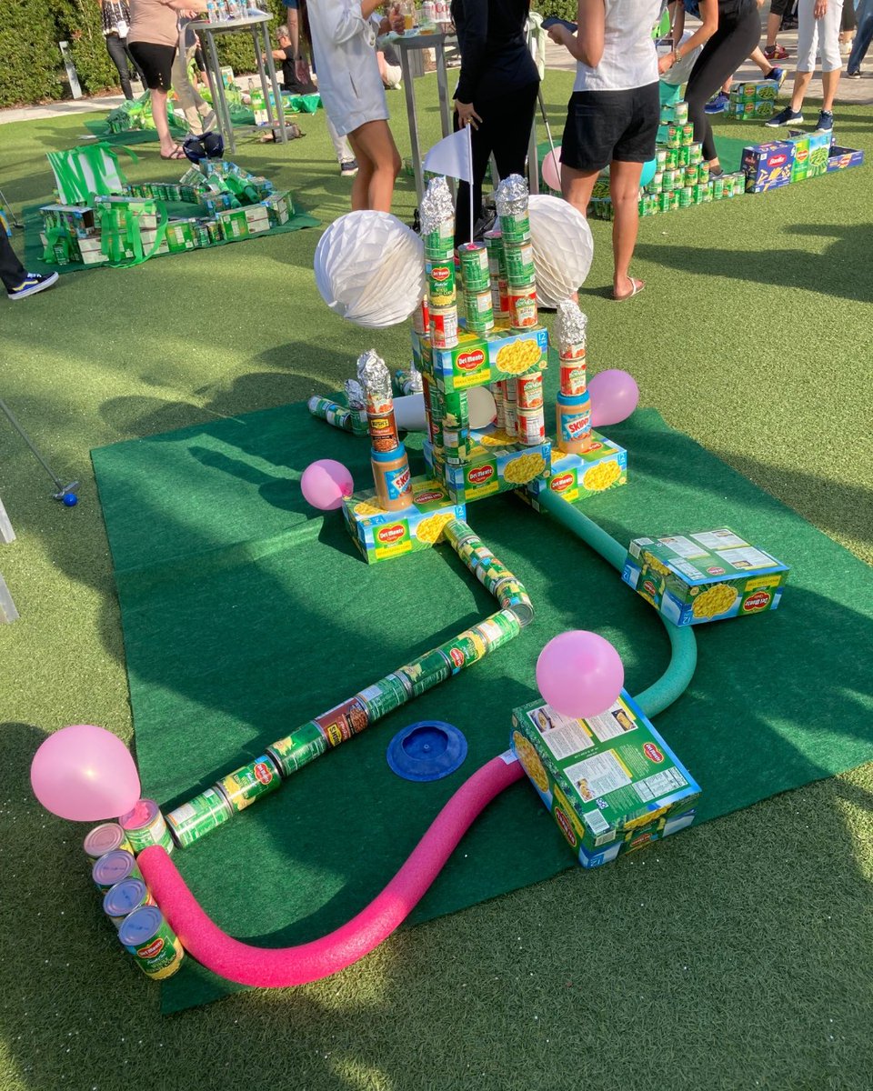WildlyDifferent's tweet image. Our classic charitable event, Mini Golf Fore Good, is always a fan-favorite! These teams got creative with their mini-golf holes before playing a round and donating all the cans to charity. 😊⛳🥫

#CharitableTeamBuilding #TeamBuildingGames
wildlydifferent.com/team-building-…