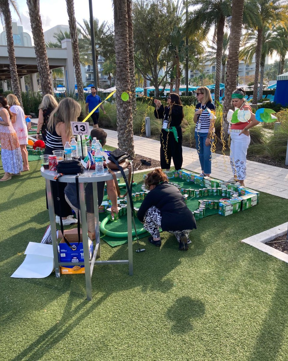 WildlyDifferent's tweet image. Our classic charitable event, Mini Golf Fore Good, is always a fan-favorite! These teams got creative with their mini-golf holes before playing a round and donating all the cans to charity. 😊⛳🥫

#CharitableTeamBuilding #TeamBuildingGames
wildlydifferent.com/team-building-…